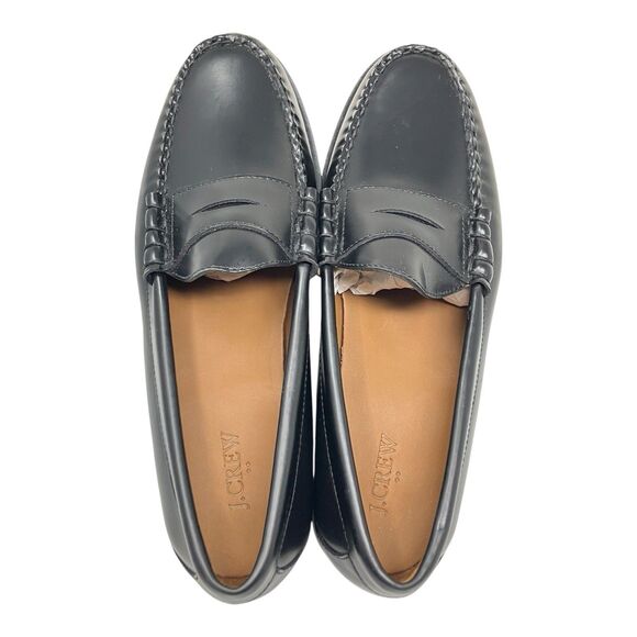 J Crew Penny Loafers Mens 9 Black Leather Sole Business Preppy Luxury Shoes main image 15